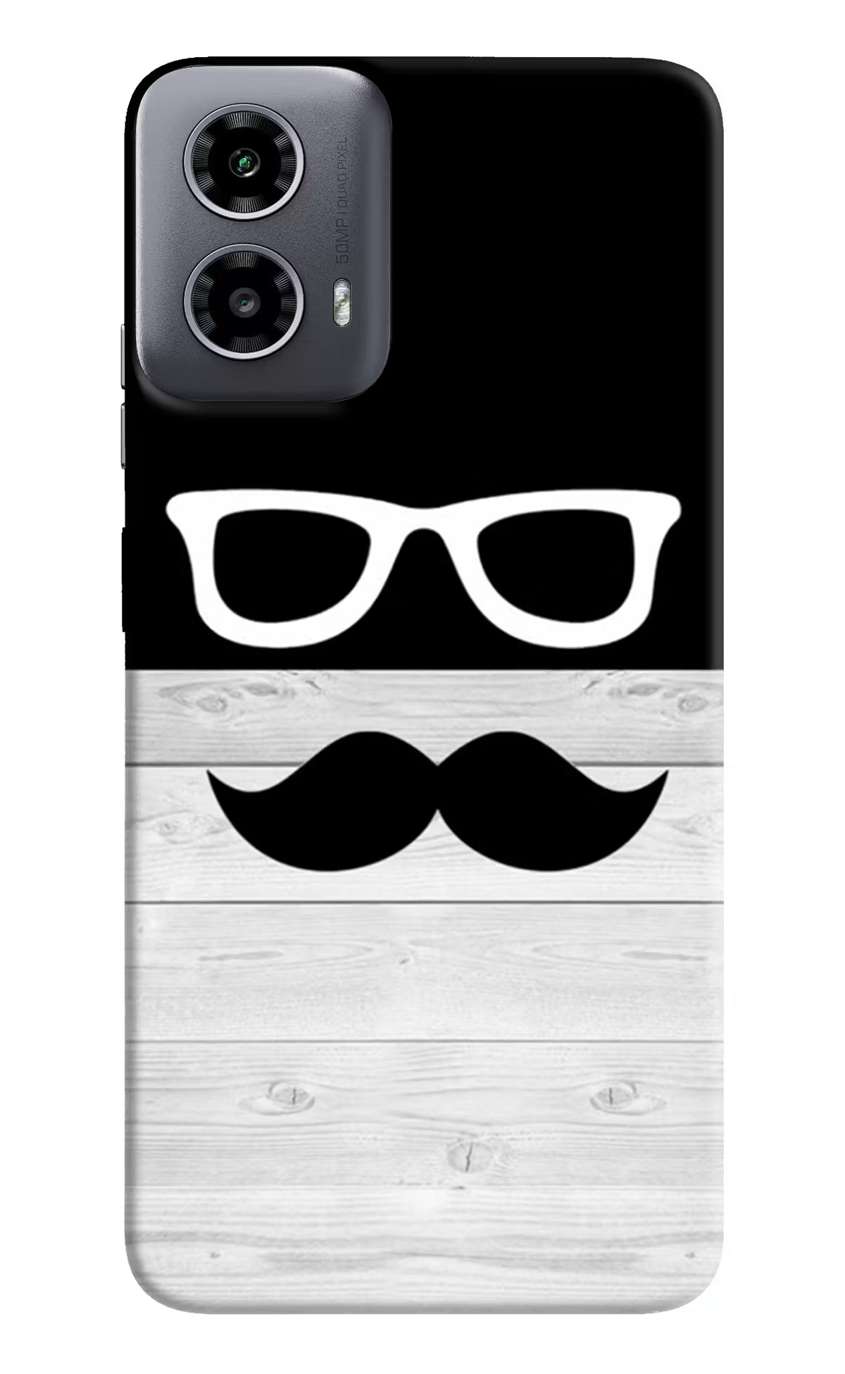 Mustache Moto G34 5G Hard Case Back Cover by Casekaro