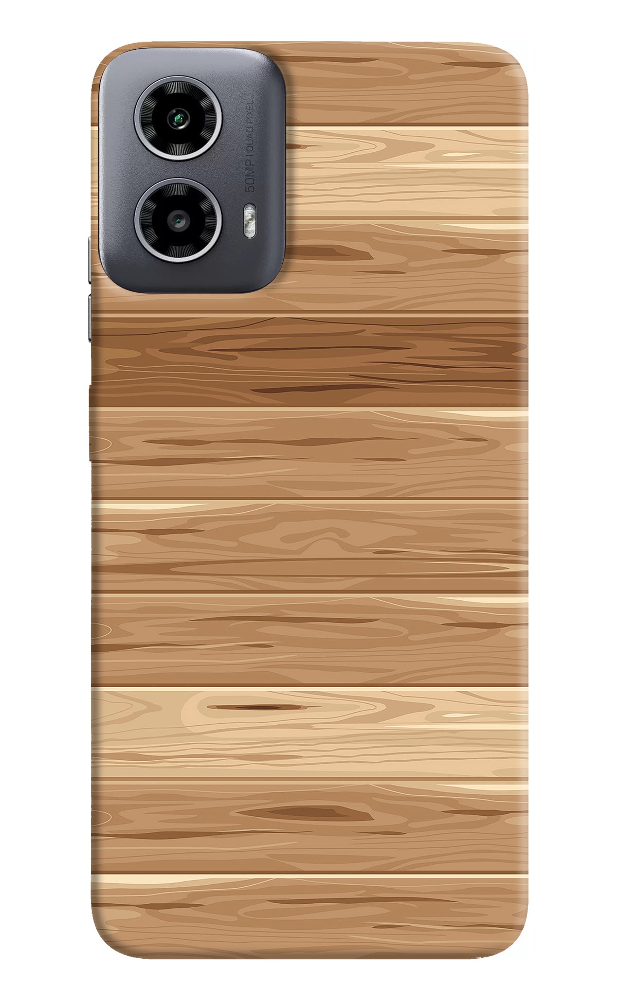 Wooden Vector Moto G34 5G Back Cover