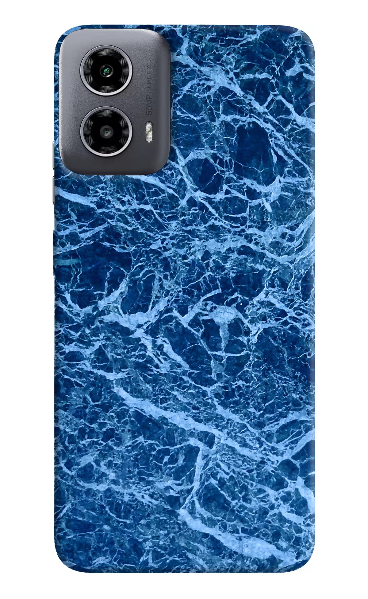 Blue Marble Moto G34 5G Hard Case Back Cover by Casekaro