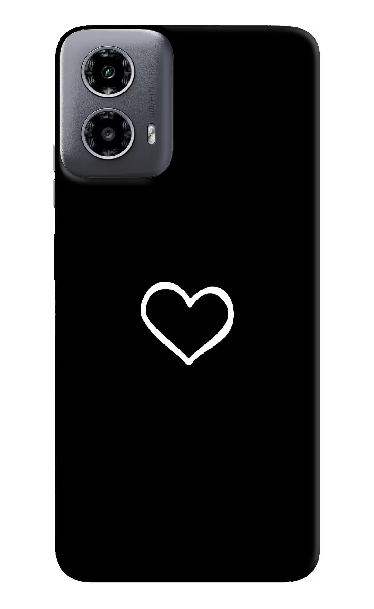 Heart Moto G34 5G Hard Case Back Cover by Casekaro