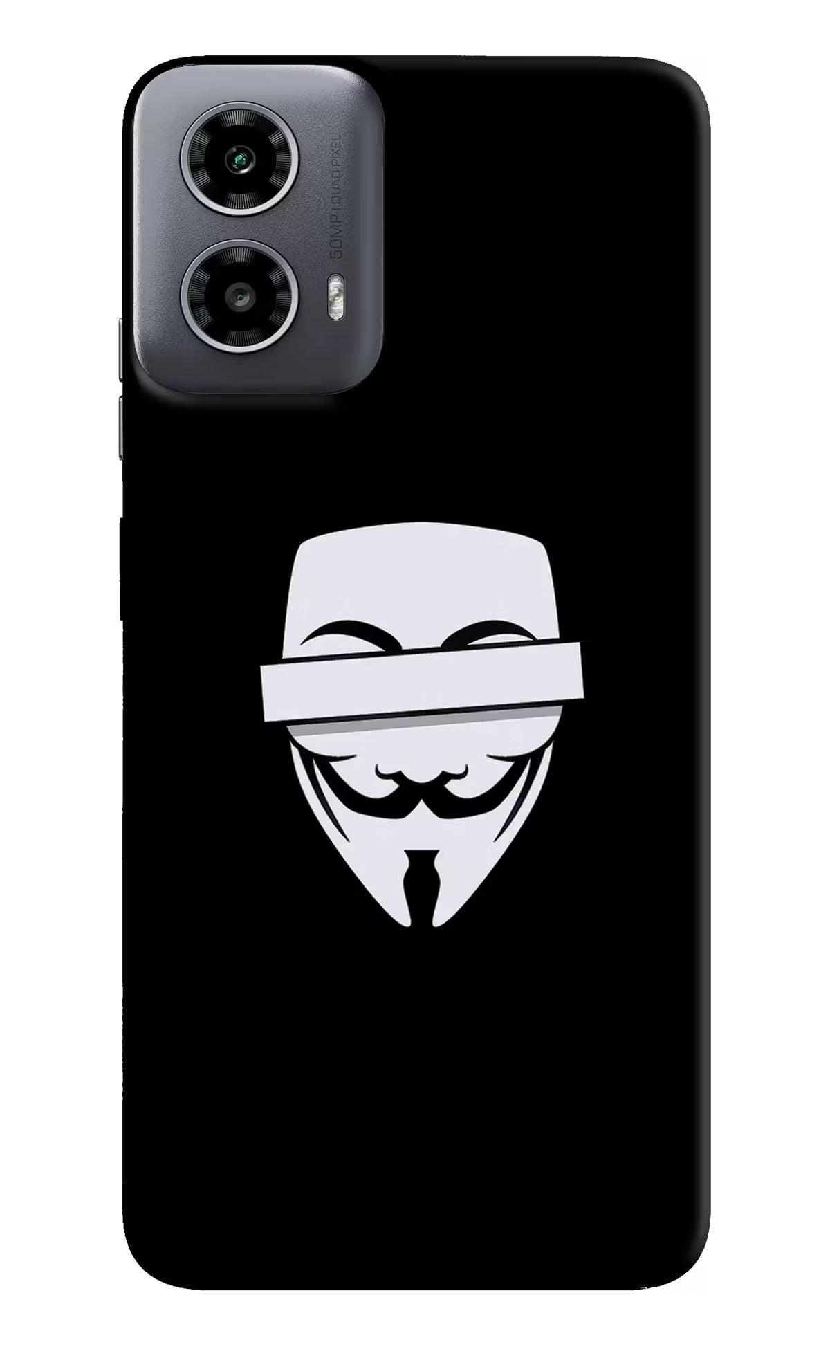 Anonymous Face Moto G34 5G Hard Case Back Cover by Casekaro