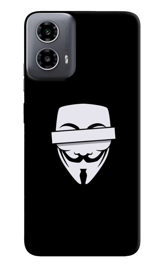 Anonymous Face Moto G34 5G Hard Case Back Cover by Casekaro