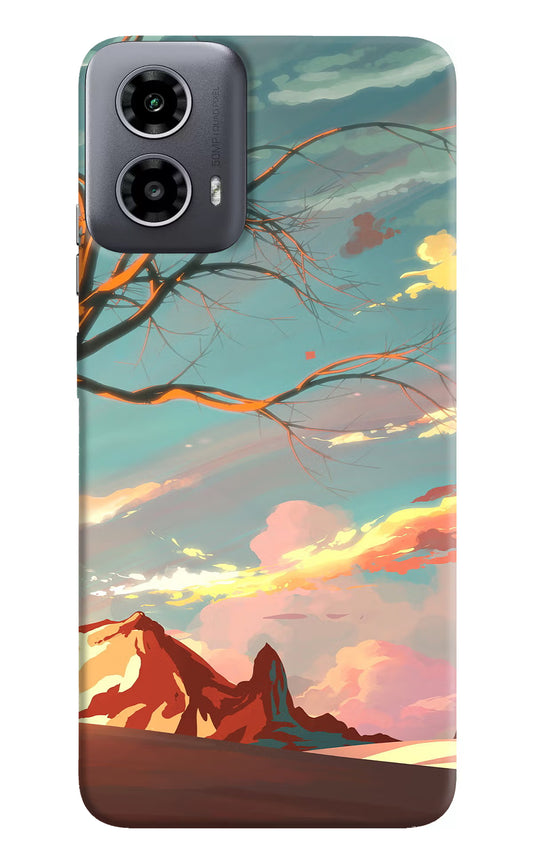 Scenery Moto G34 5G Hard Case Back Cover by Casekaro