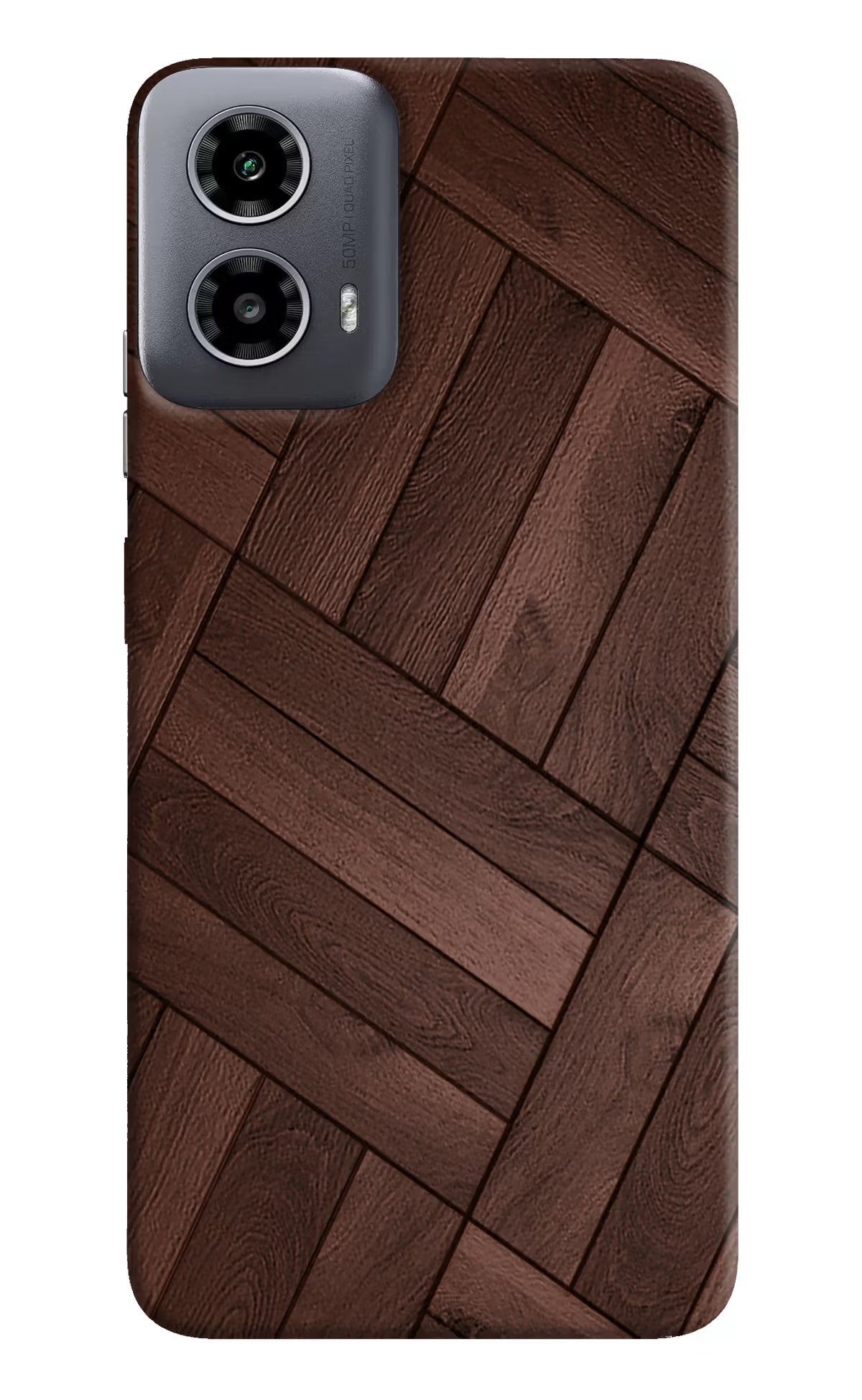 Wooden Texture Design Moto G34 5G Hard Case Back Cover by Casekaro