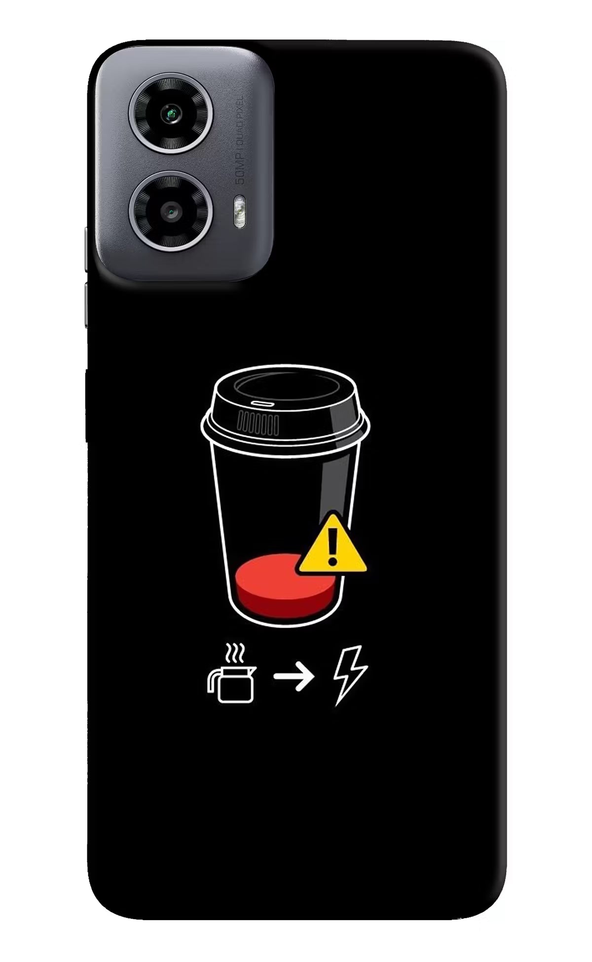 Coffee Moto G34 5G Hard Case Back Cover by Casekaro