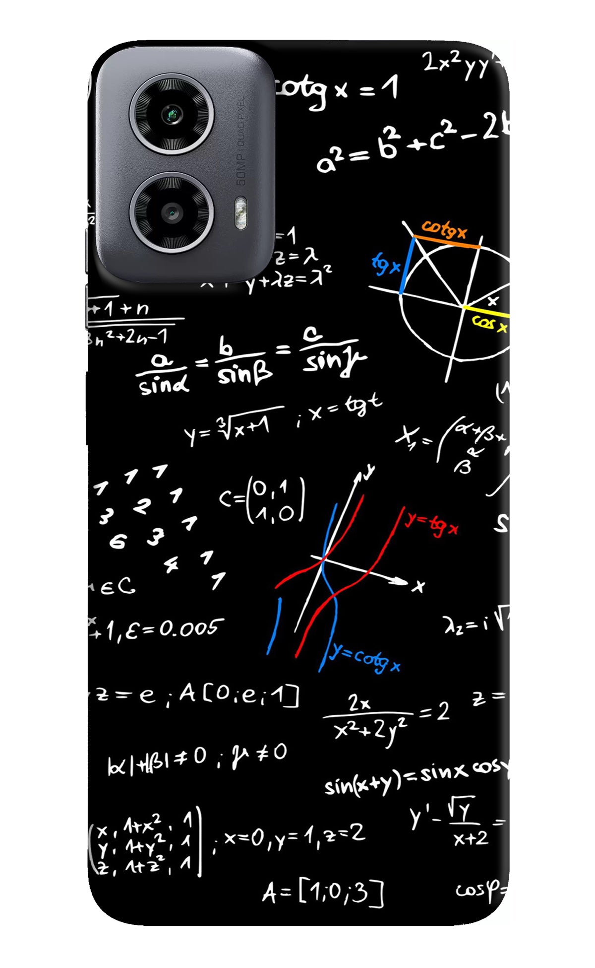 Mathematics Formula Moto G34 5G Back Cover