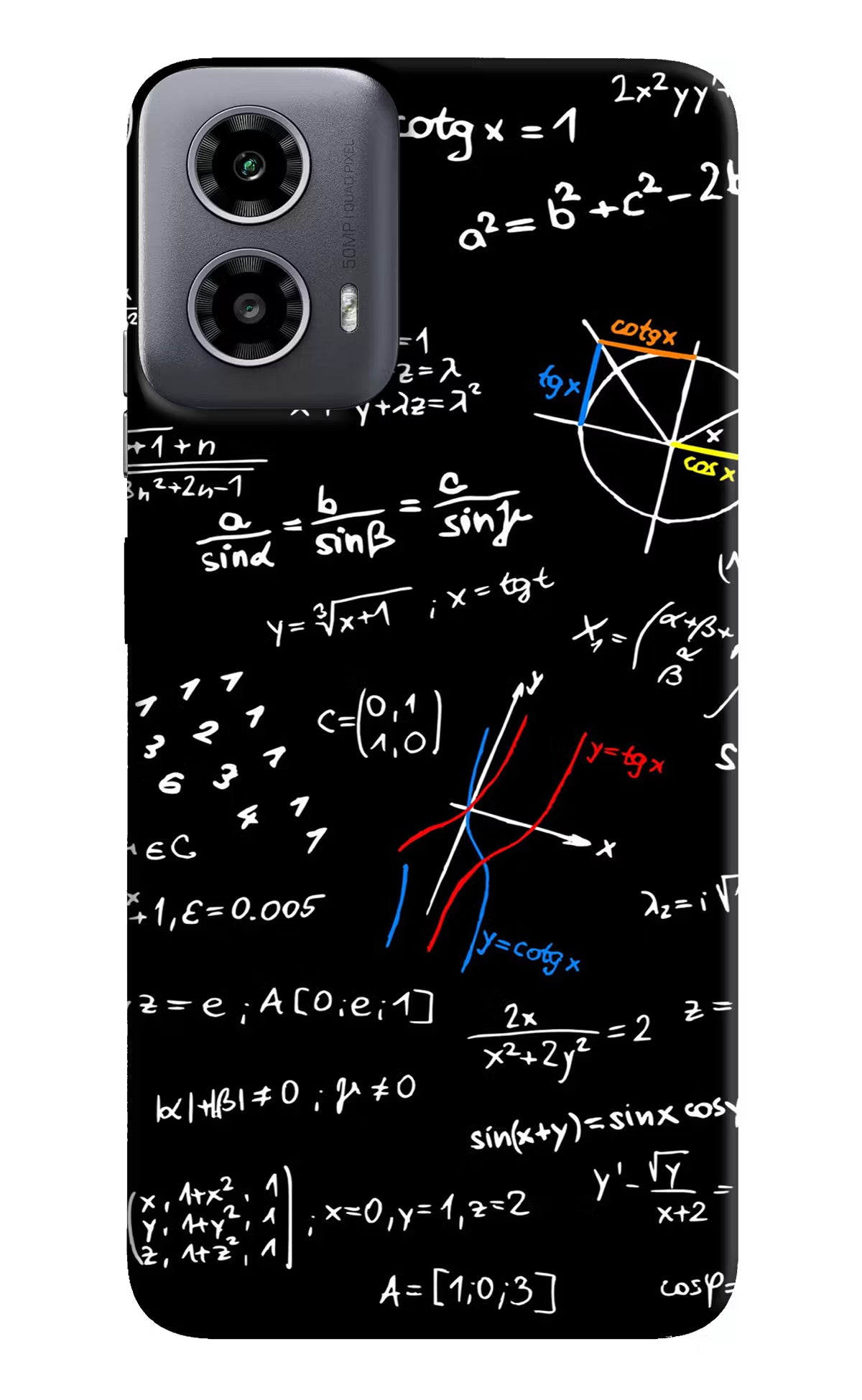 Mathematics Formula Moto G34 5G Hard Case Back Cover by Casekaro