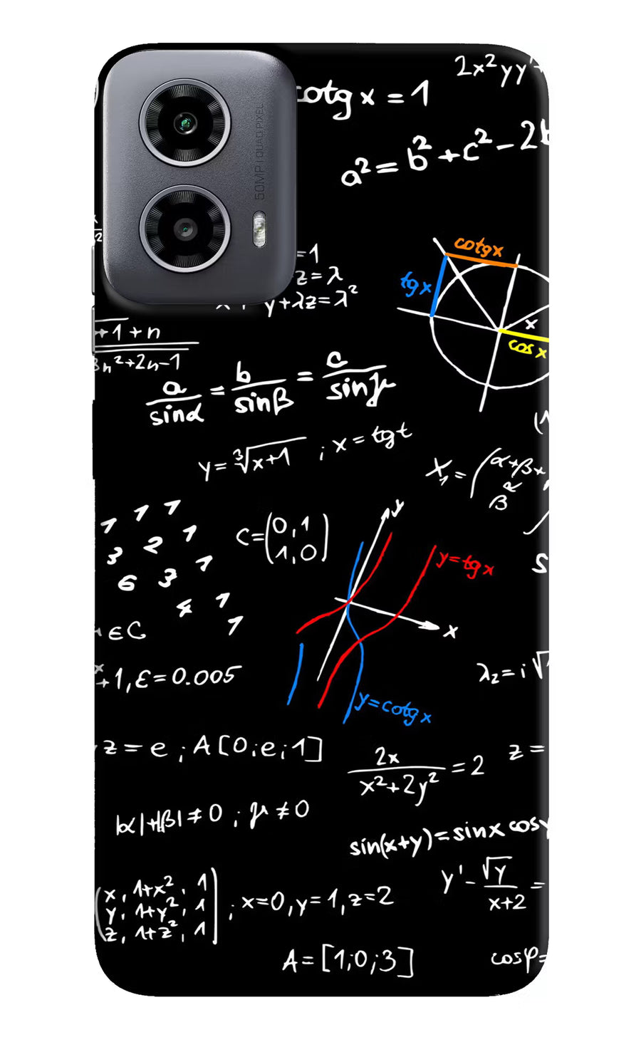 Mathematics Formula Moto G34 5G Back Cover, Hard case