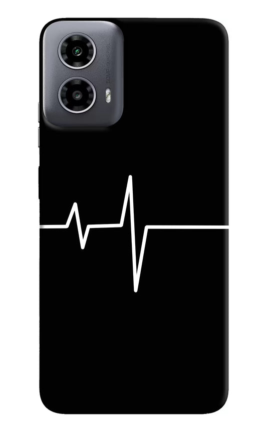Heart Beats Moto G34 5G Hard Case Back Cover by Casekaro