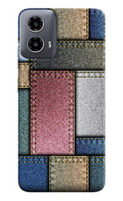 Multicolor Jeans Moto G34 5G Hard Case Back Cover by Casekaro