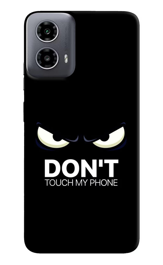 Don'T Touch My Phone Moto G34 5G Hard Case Back Cover by Casekaro
