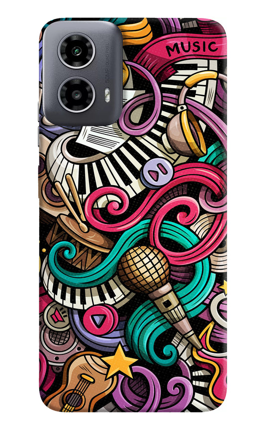 Music Abstract Moto G34 5G Back Cover