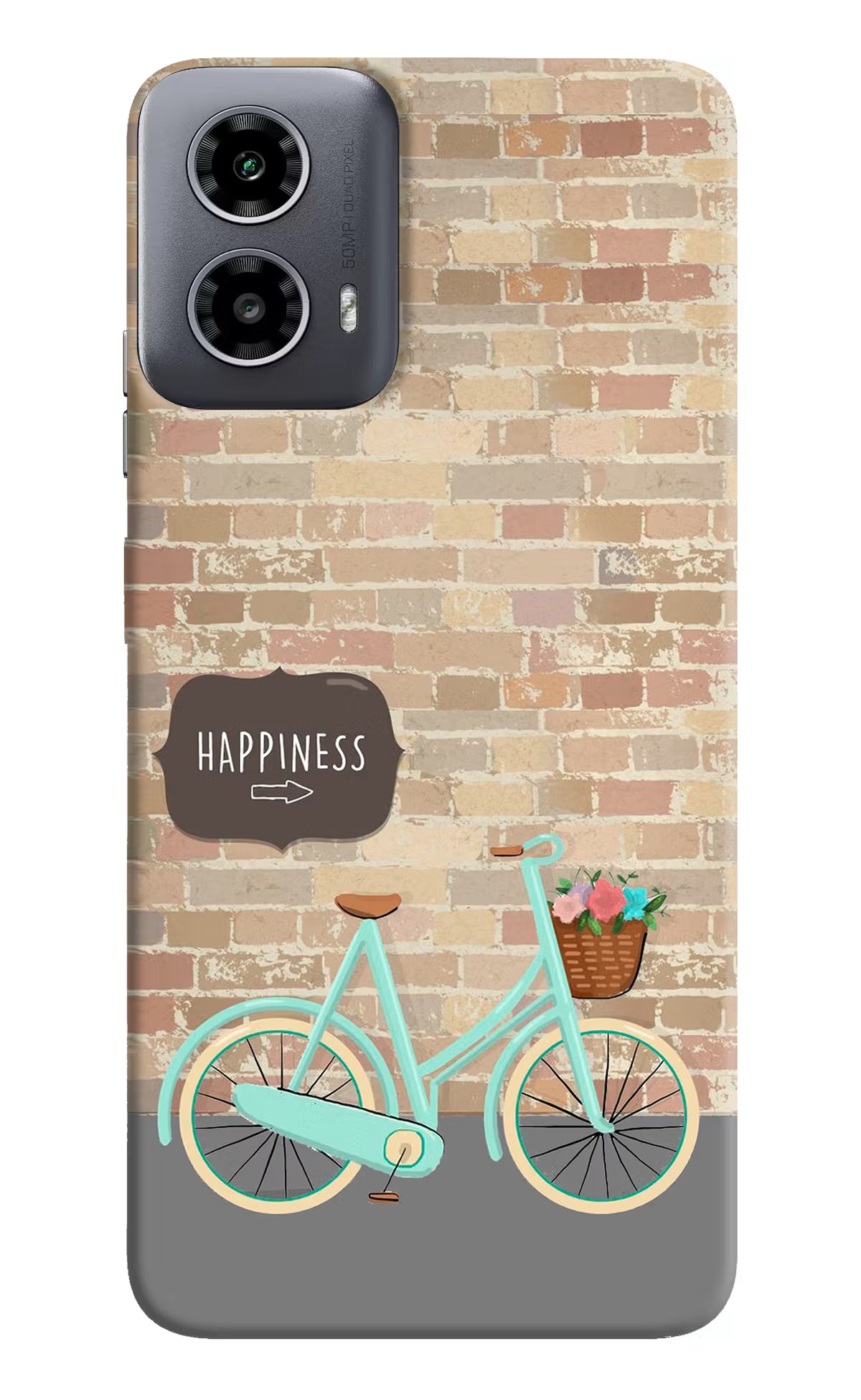 Happiness Artwork Moto G34 5G Hard Case Back Cover by Casekaro
