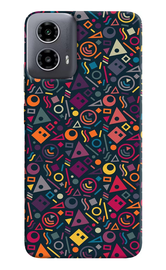 Geometric Abstract Moto G34 5G Hard Case Back Cover by Casekaro