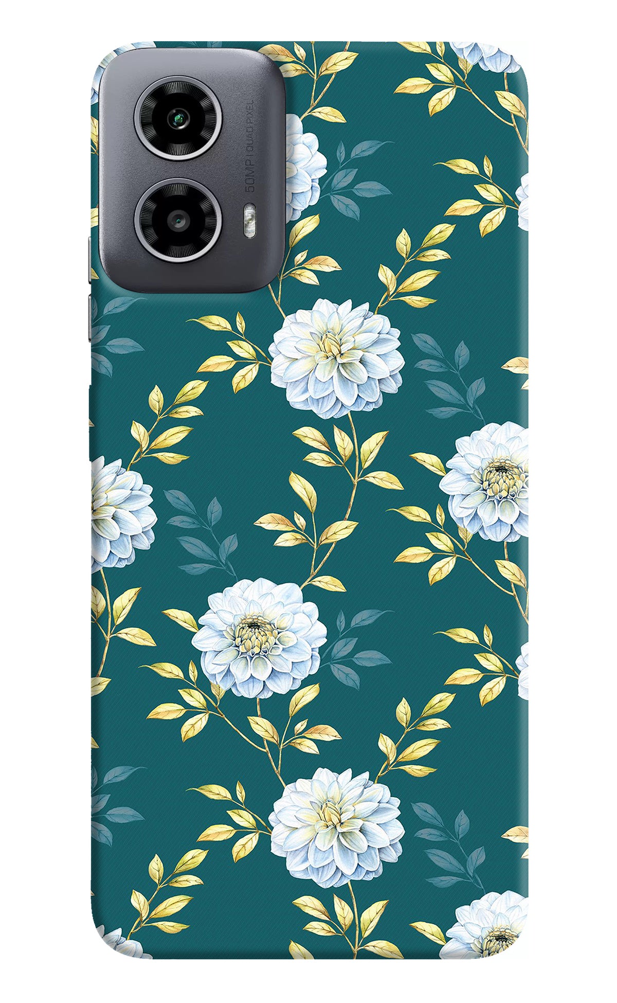 Flowers Moto G34 5G Back Cover