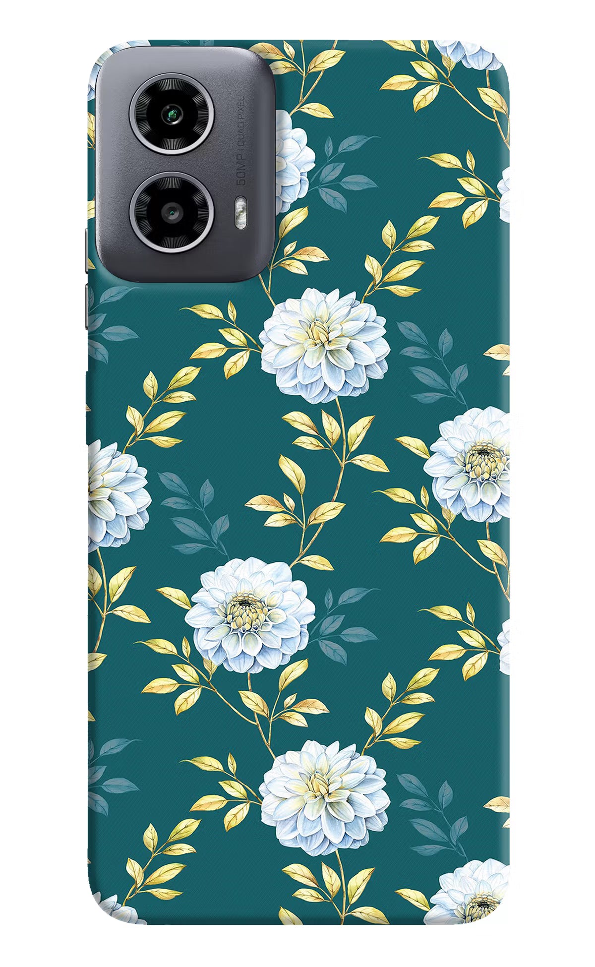Flowers Moto G34 5G Hard Case Back Cover by Casekaro