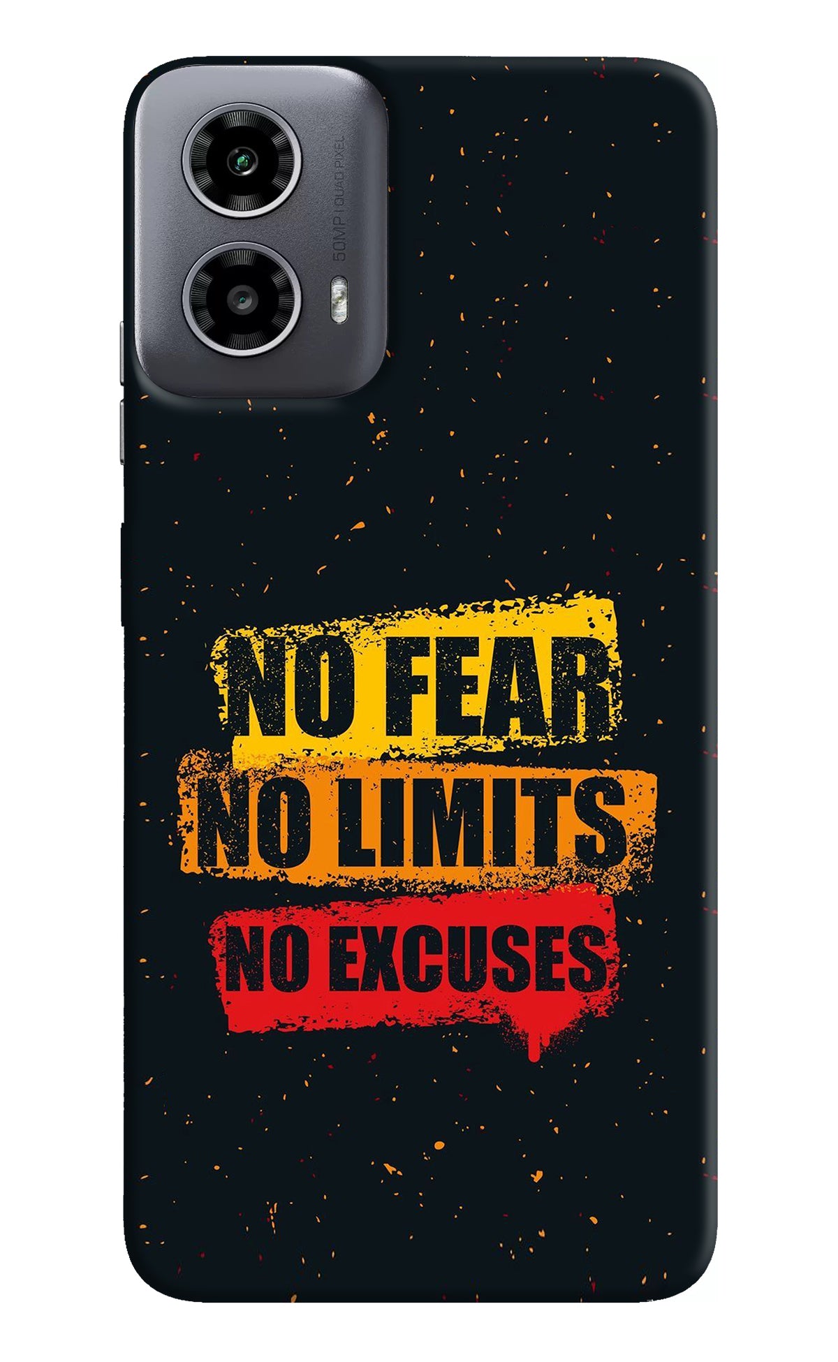 No Fear No Limits No Excuse Moto G34 5G Back Cover