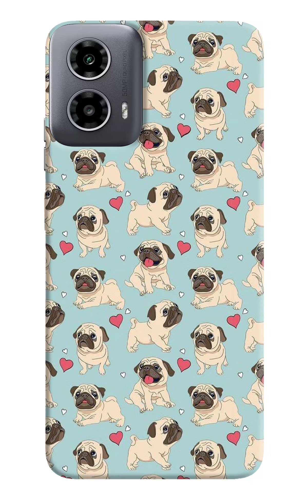 Pug Dog Moto G34 5G Hard Case Back Cover by Casekaro