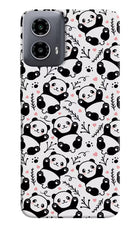 Cute Panda Moto G34 5G Hard Case Back Cover by Casekaro