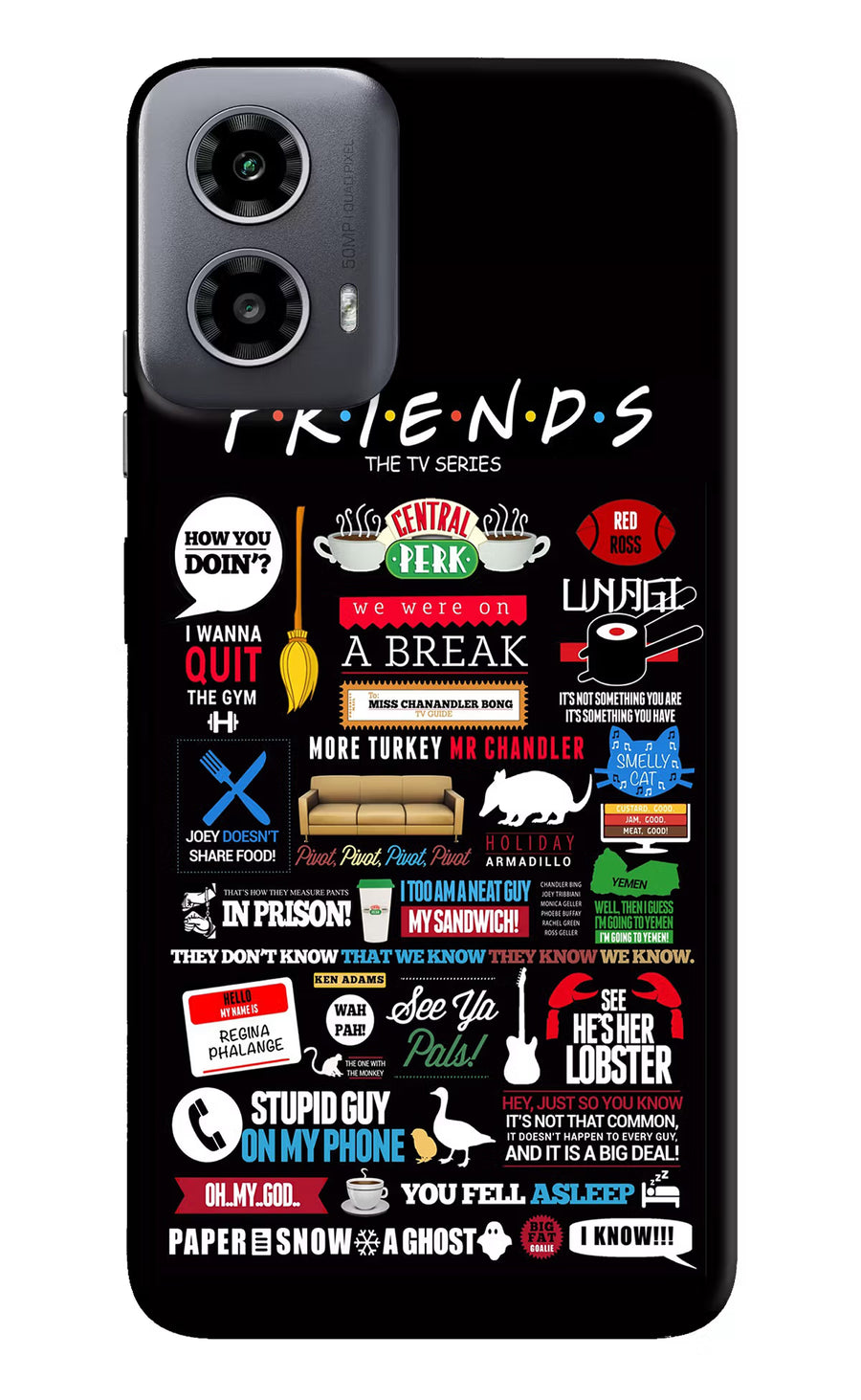 FRIENDS Moto G34 5G Back Cover, Hard case