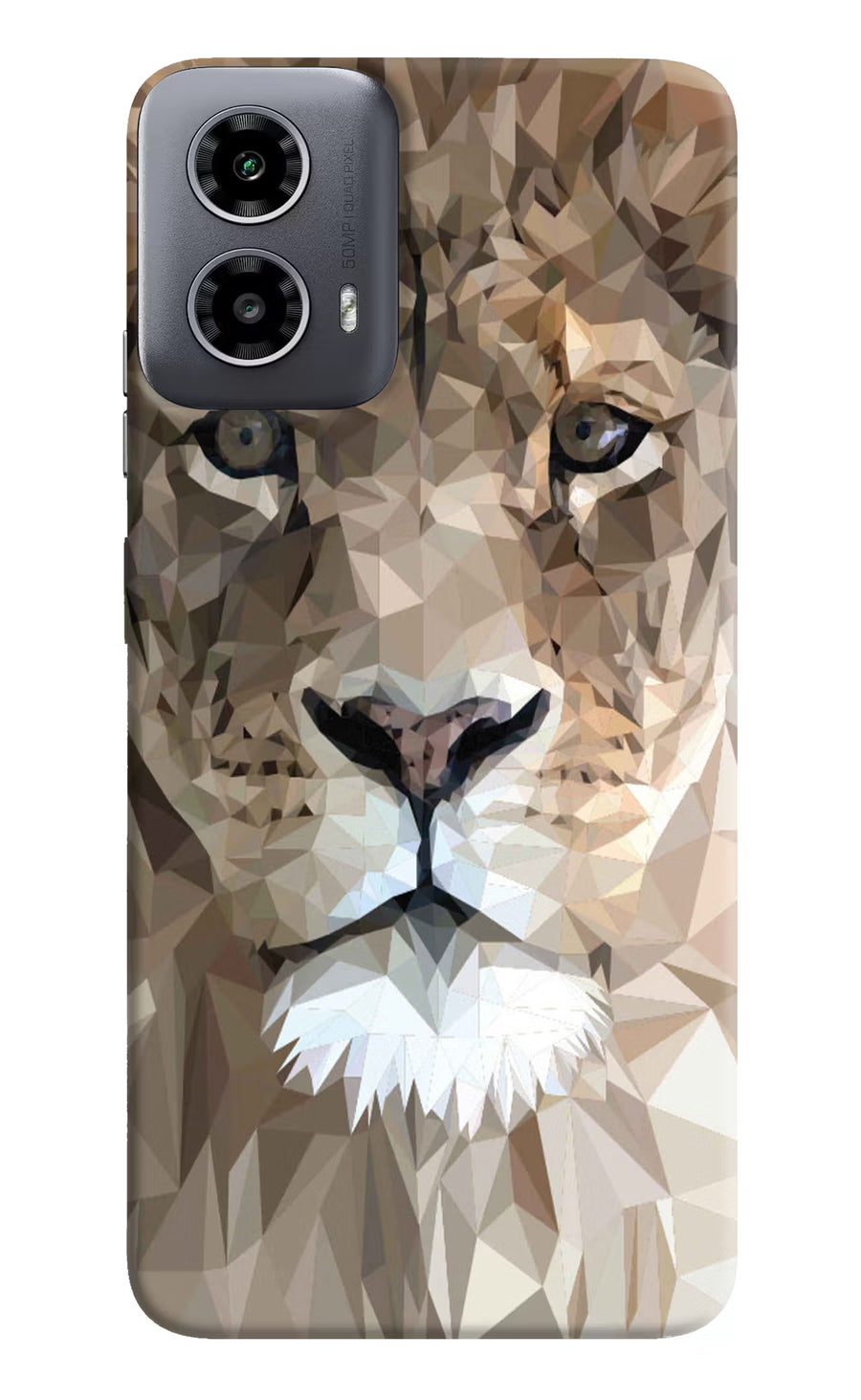 Lion Art Moto G34 5G Back Cover, Hard case