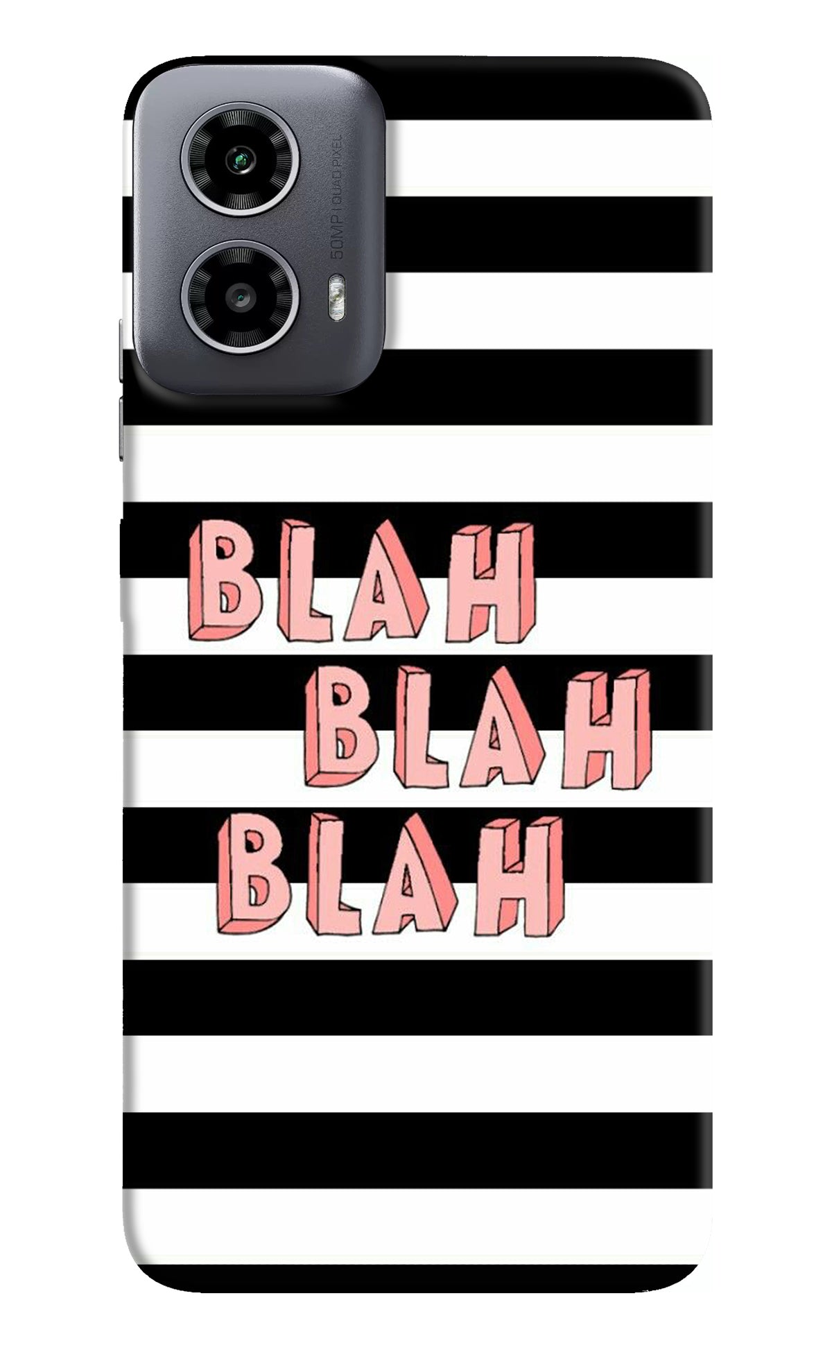 Blah Blah Blah Moto G34 5G Back Cover