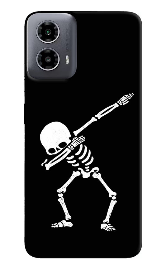 Dabbing Skeleton Art Moto G34 5G Hard Case Back Cover by Casekaro