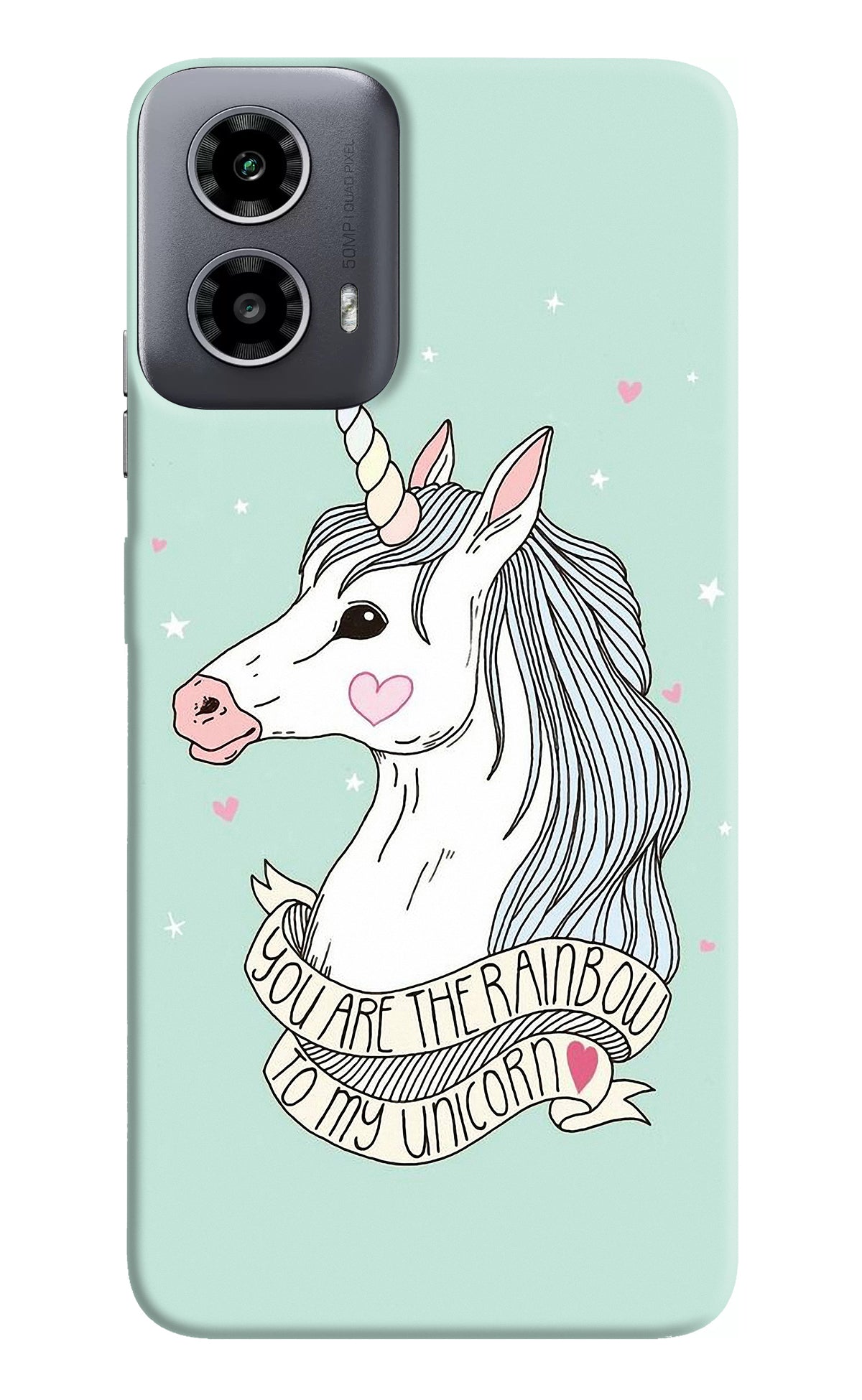 Unicorn Wallpaper Moto G34 5G Back Cover