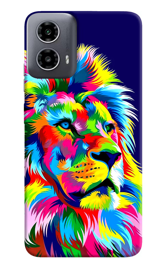 Vector Art Lion Moto G34 5G Hard Case Back Cover by Casekaro