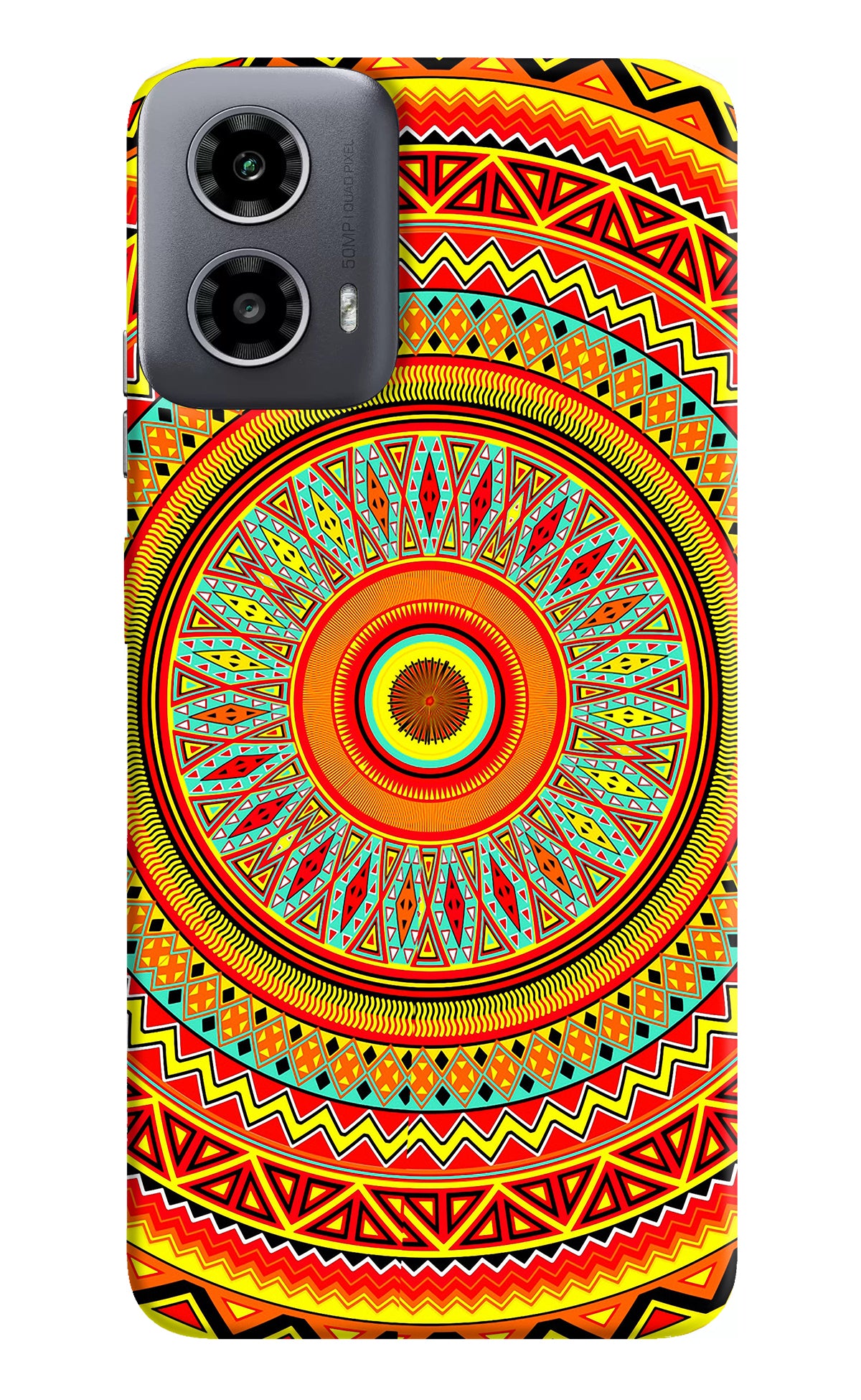 Mandala Pattern Moto G34 5G Back Cover