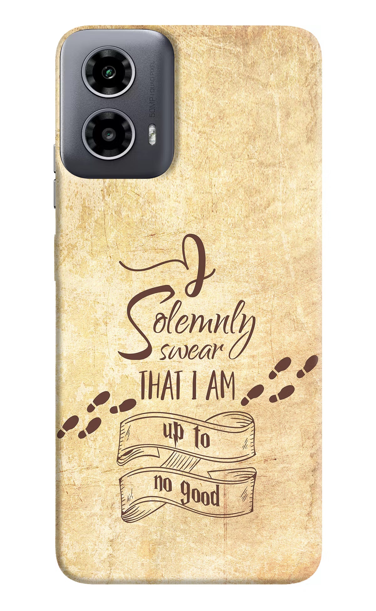 I Solemnly swear that i up to no good Moto G34 5G Hard Case Back Cover by Casekaro