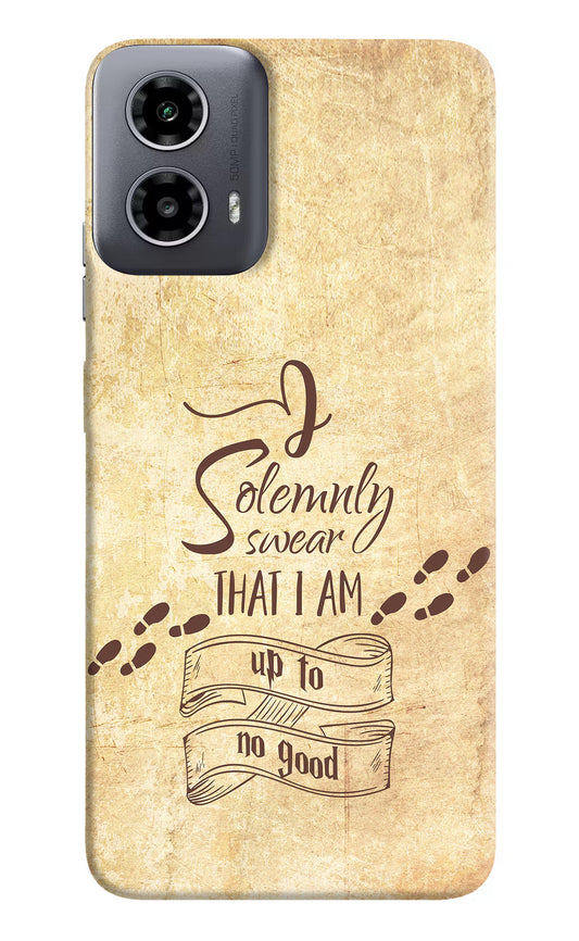 I Solemnly swear that i up to no good Moto G34 5G Hard Case Back Cover by Casekaro