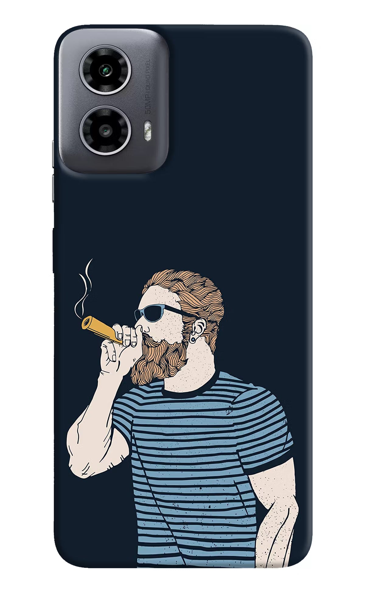 Smoking Moto G34 5G Hard Case Back Cover by Casekaro