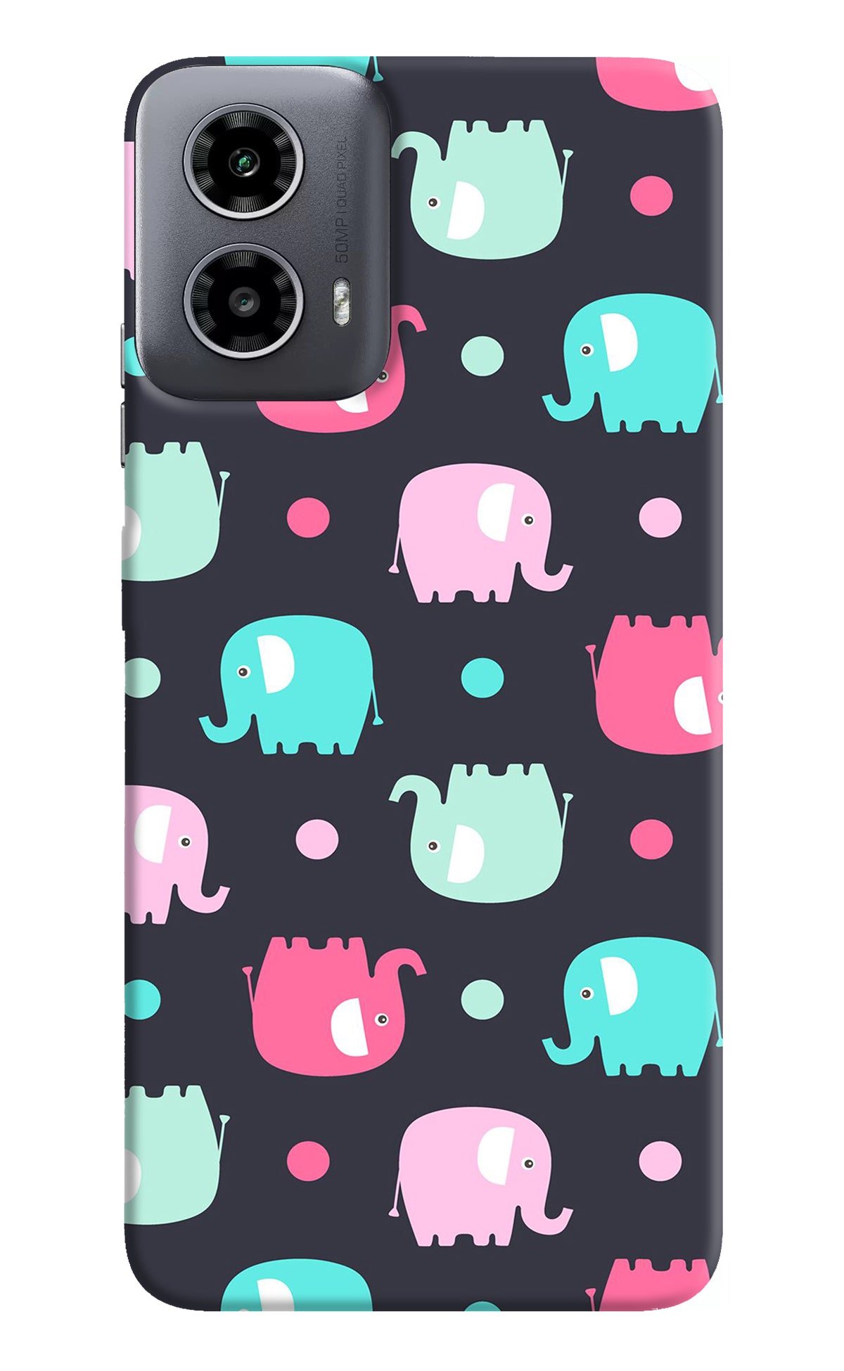 Elephants Moto G34 5G Back Cover