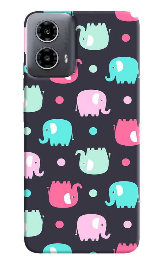 Elephants Moto G34 5G Hard Case Back Cover by Casekaro
