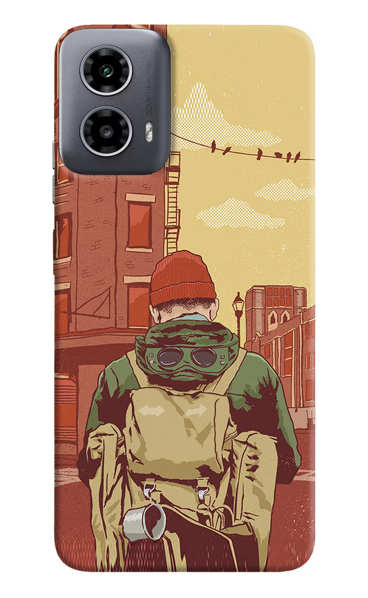 Adventurous Moto G34 5G Hard Case Back Cover by Casekaro