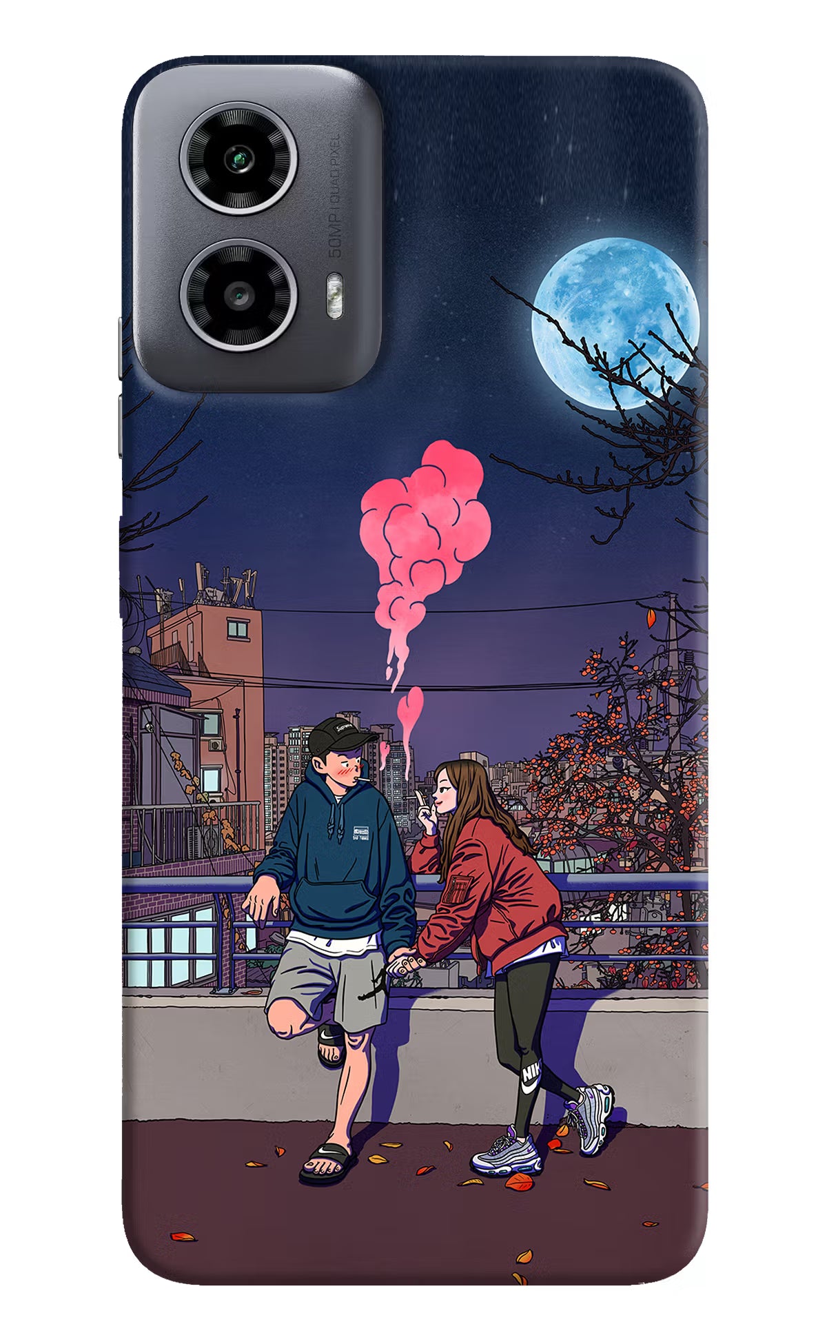 Chilling Couple Moto G34 5G Hard Case Back Cover by Casekaro
