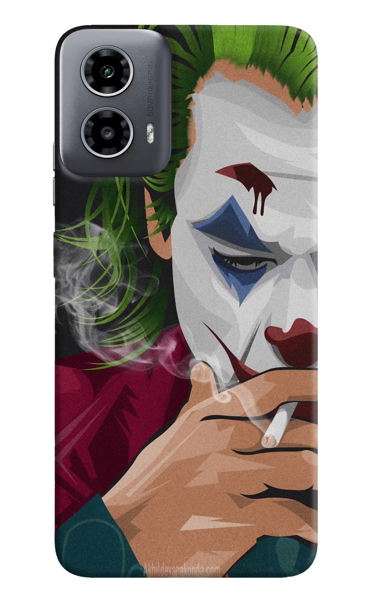 Joker Smoking Moto G34 5G Hard Case Back Cover by Casekaro