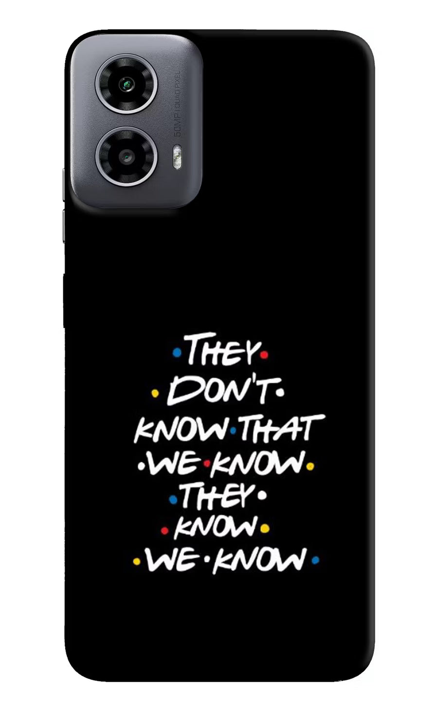FRIENDS Dialogue Moto G34 5G Back Cover, Hard case