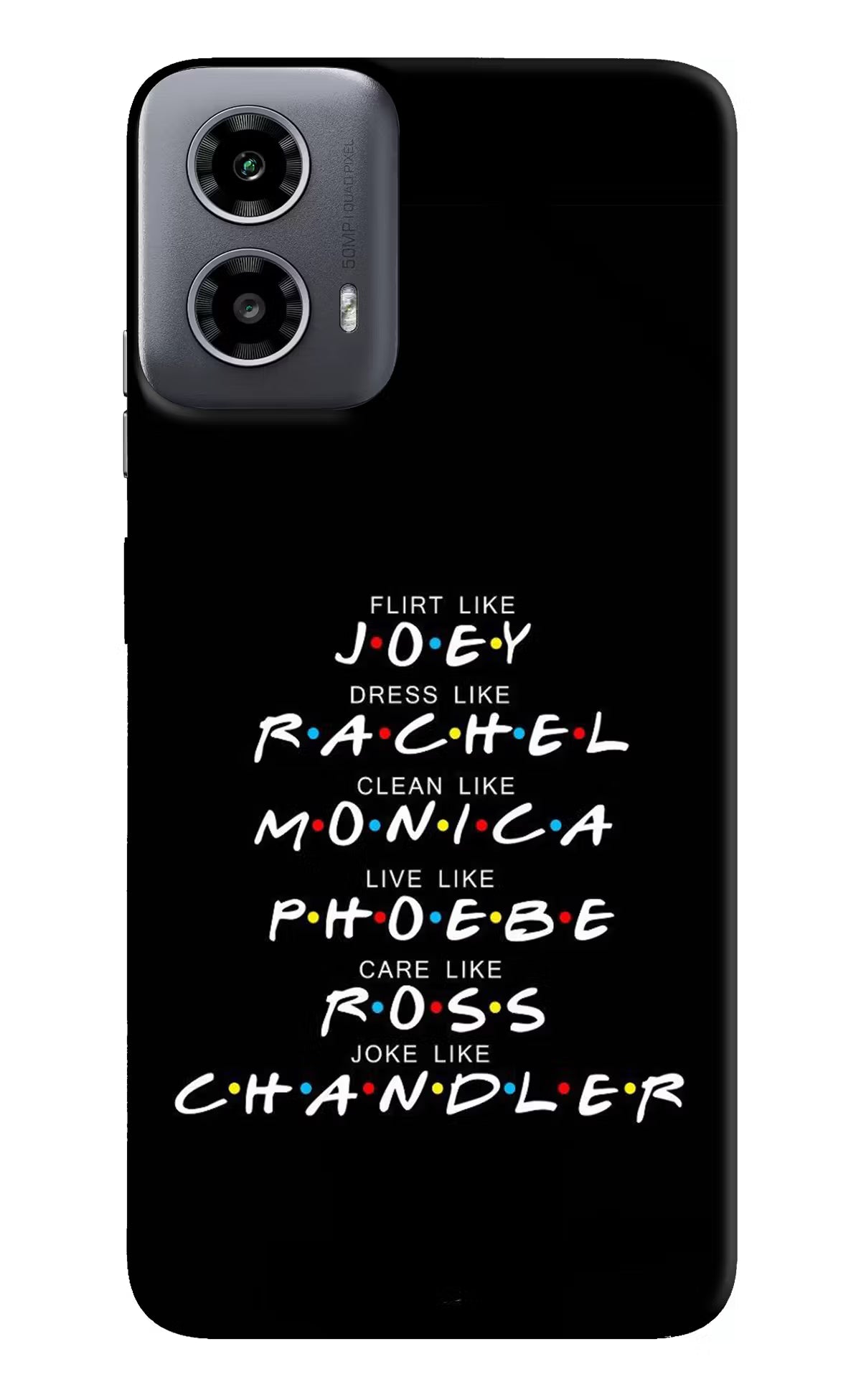 FRIENDS Character Moto G34 5G Hard Case Back Cover by Casekaro