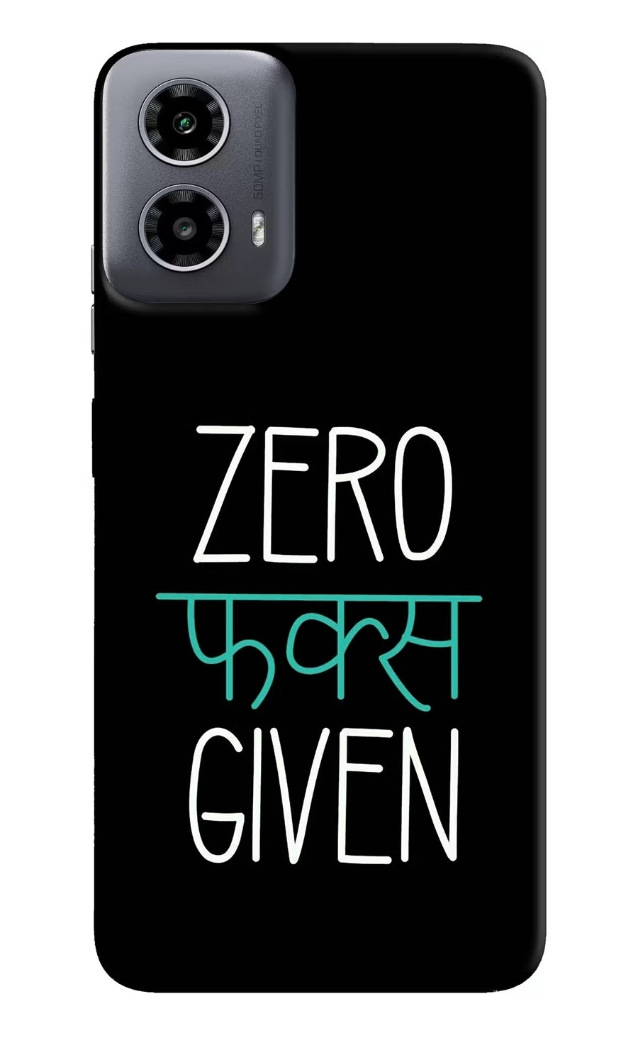 Zero Fucks Given Moto G34 5G Back Cover, Hard case