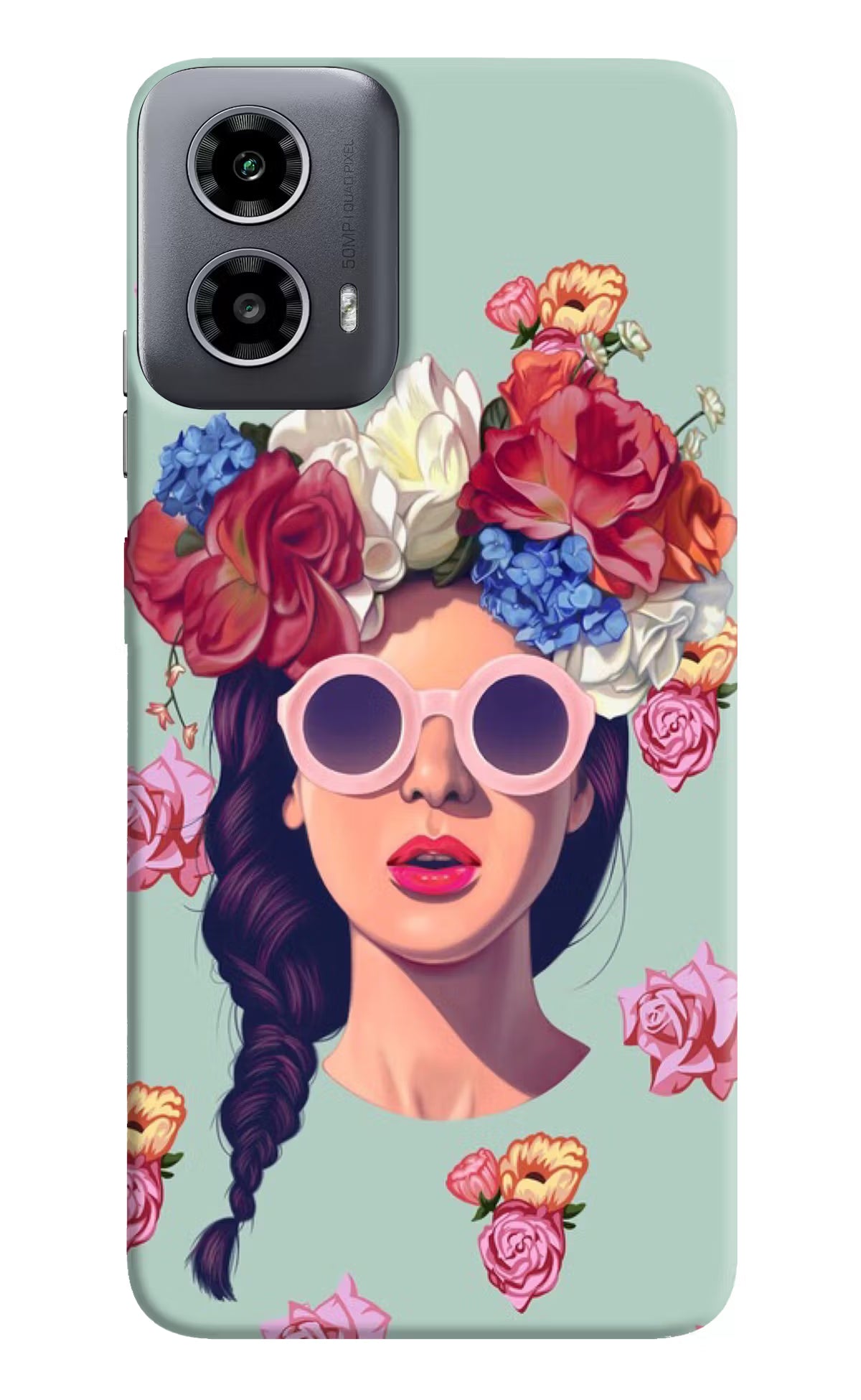 Pretty Girl Moto G34 5G Hard Case Back Cover by Casekaro