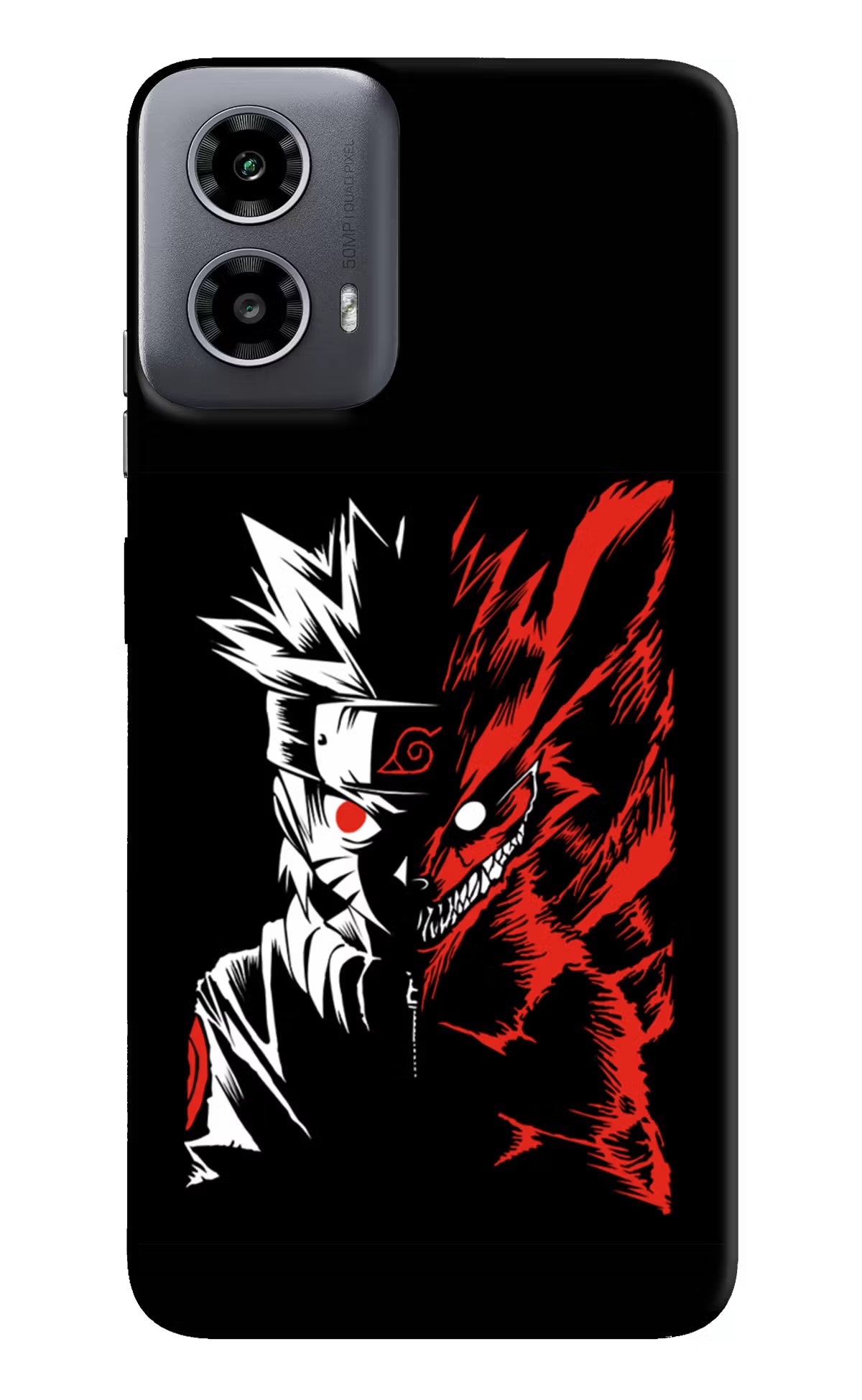 Naruto Two Face Moto G34 5G Hard Case Back Cover by Casekaro