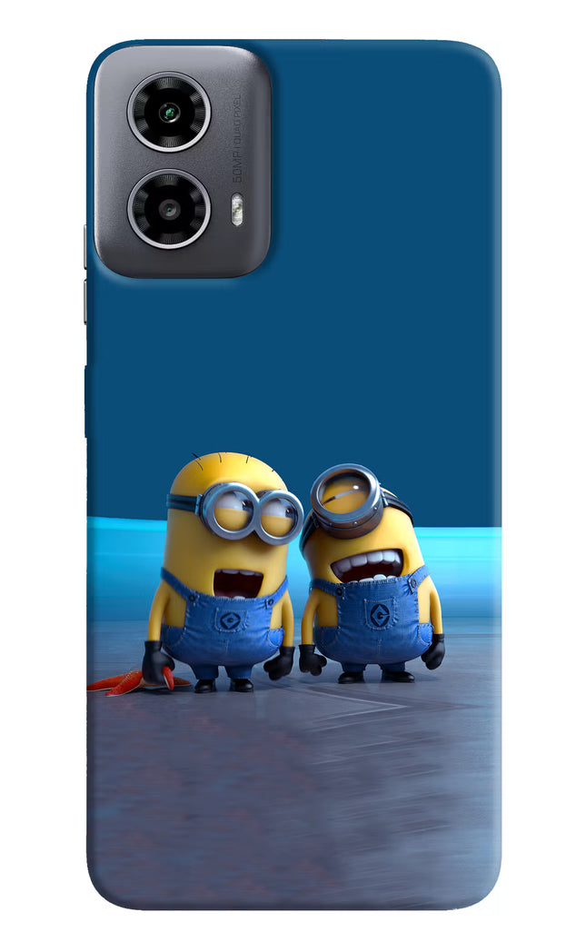 Minion Laughing Moto G34 5G Hard Case Back Cover by Casekaro