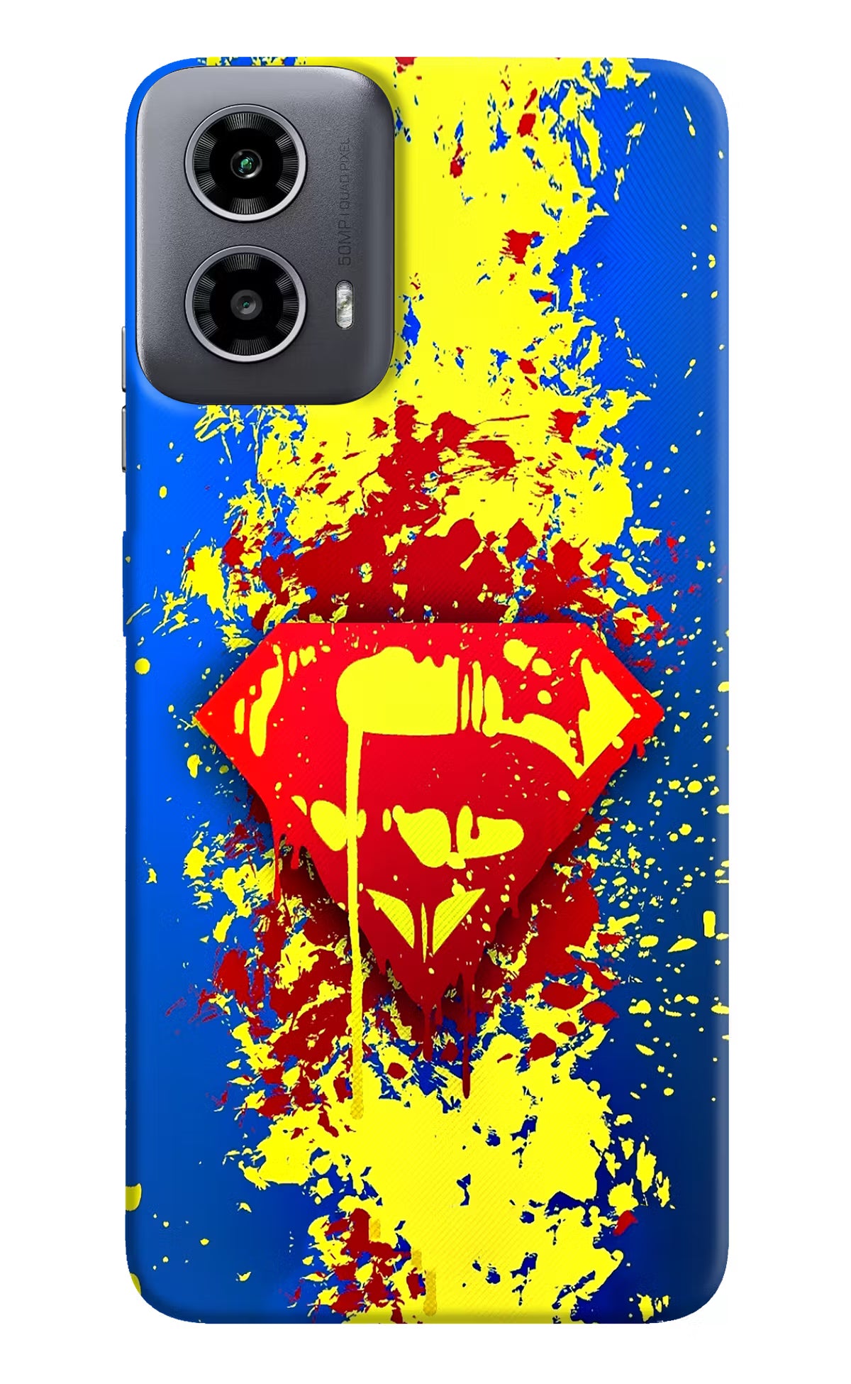 Superman logo Moto G34 5G Hard Case Back Cover by Casekaro