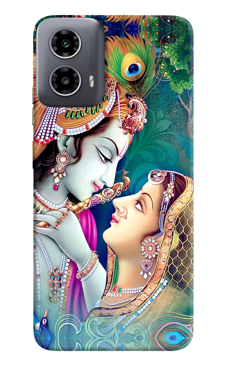 Lord Radha Krishna Moto G34 5G Back Cover, Hard case