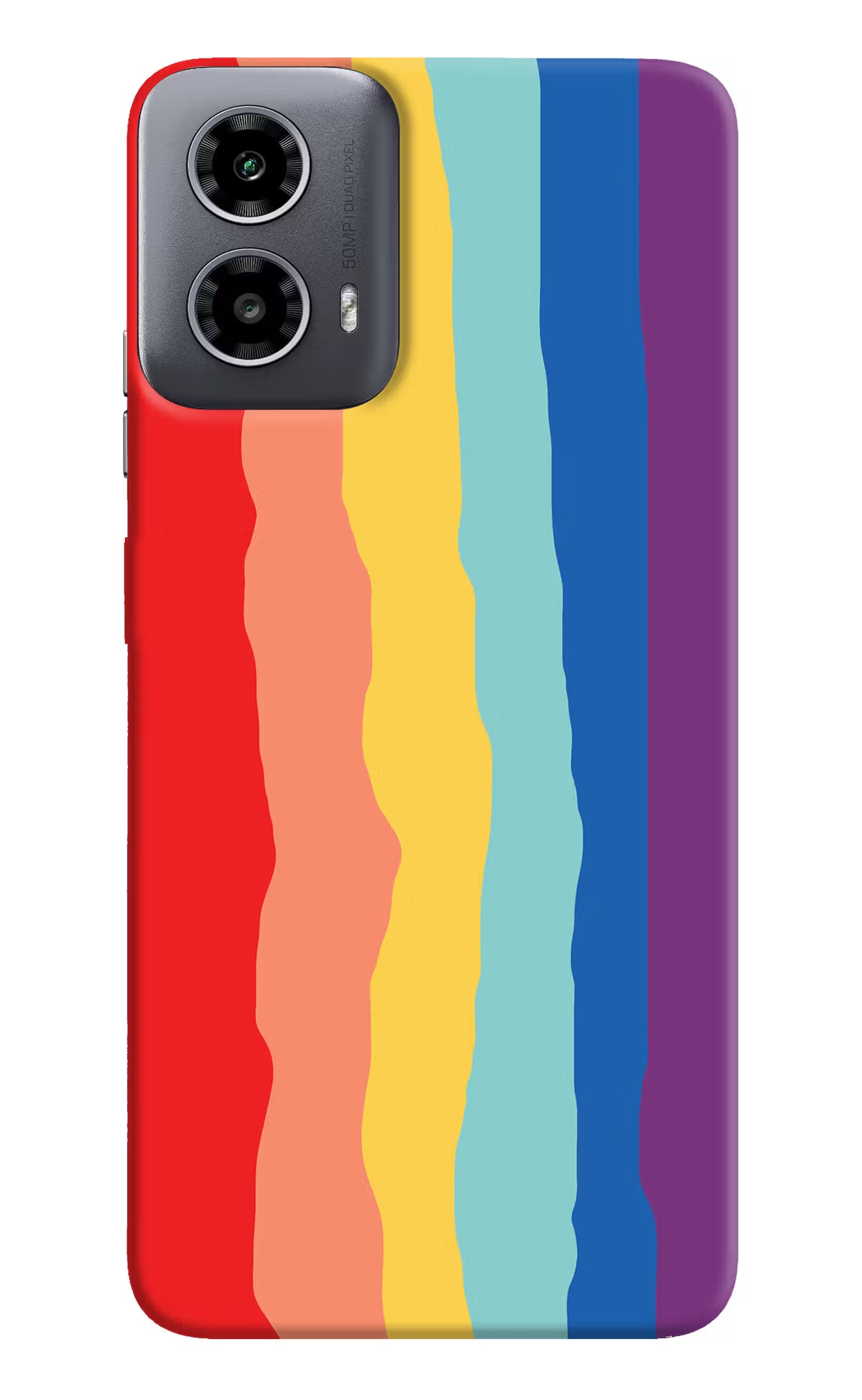 Rainbow Moto G34 5G Hard Case Back Cover by Casekaro