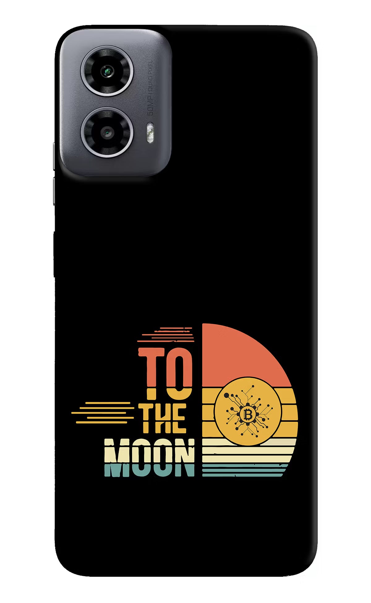 To the Moon Moto G34 5G Hard Case Back Cover by Casekaro