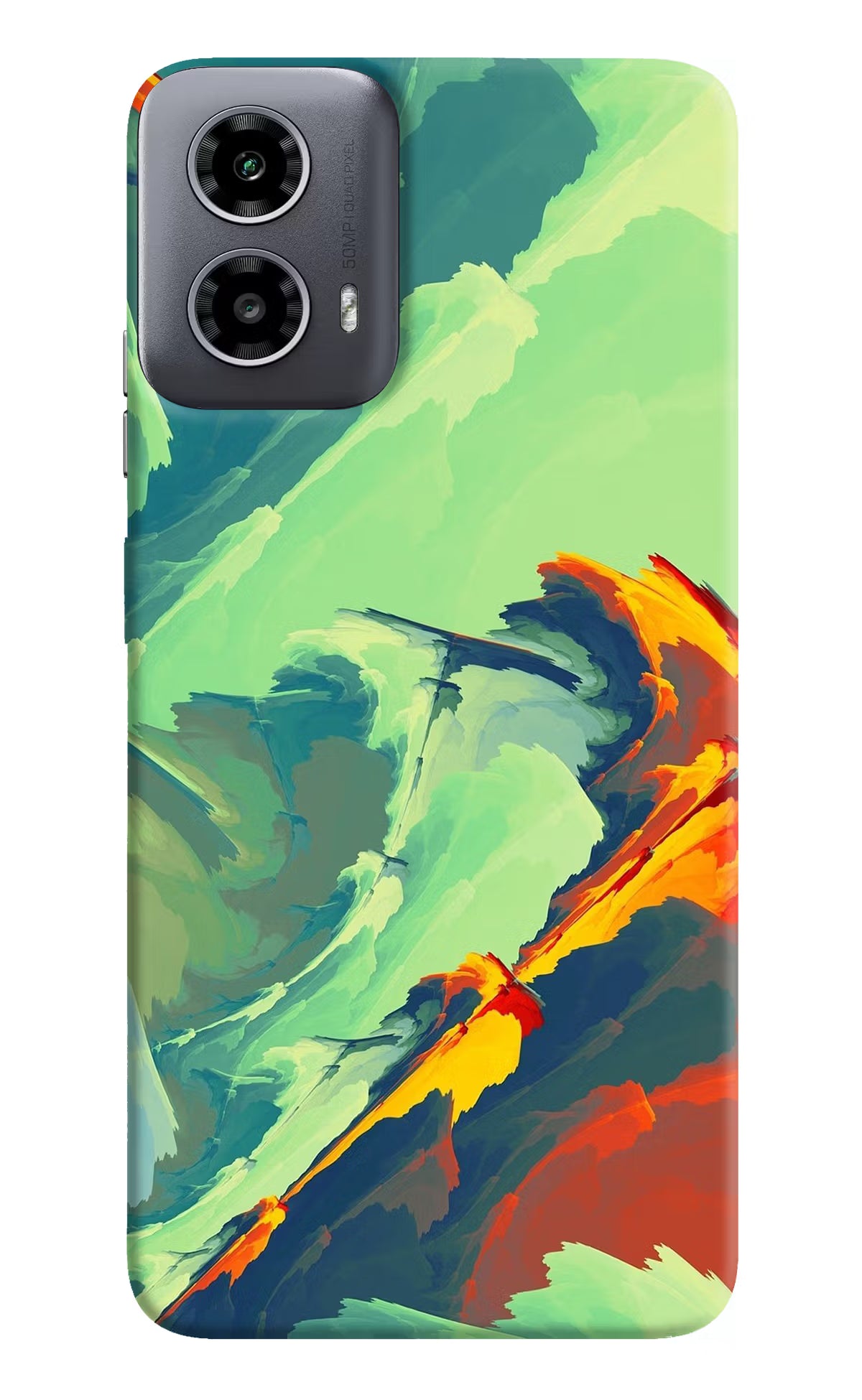 Paint Art Moto G34 5G Hard Case Back Cover by Casekaro