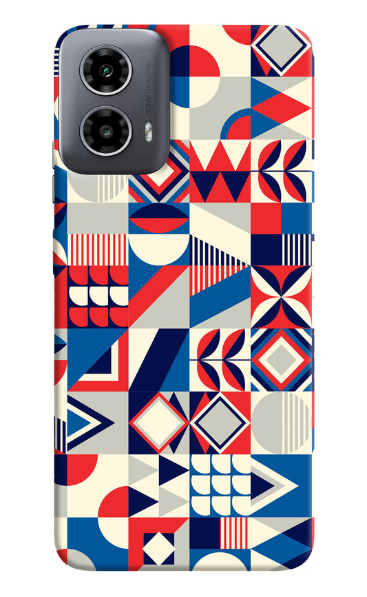 Colorful Pattern Moto G34 5G Back Cover